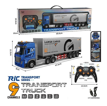 1:24 RC 2.4GHz Diecast Large Cargo Transport Truck